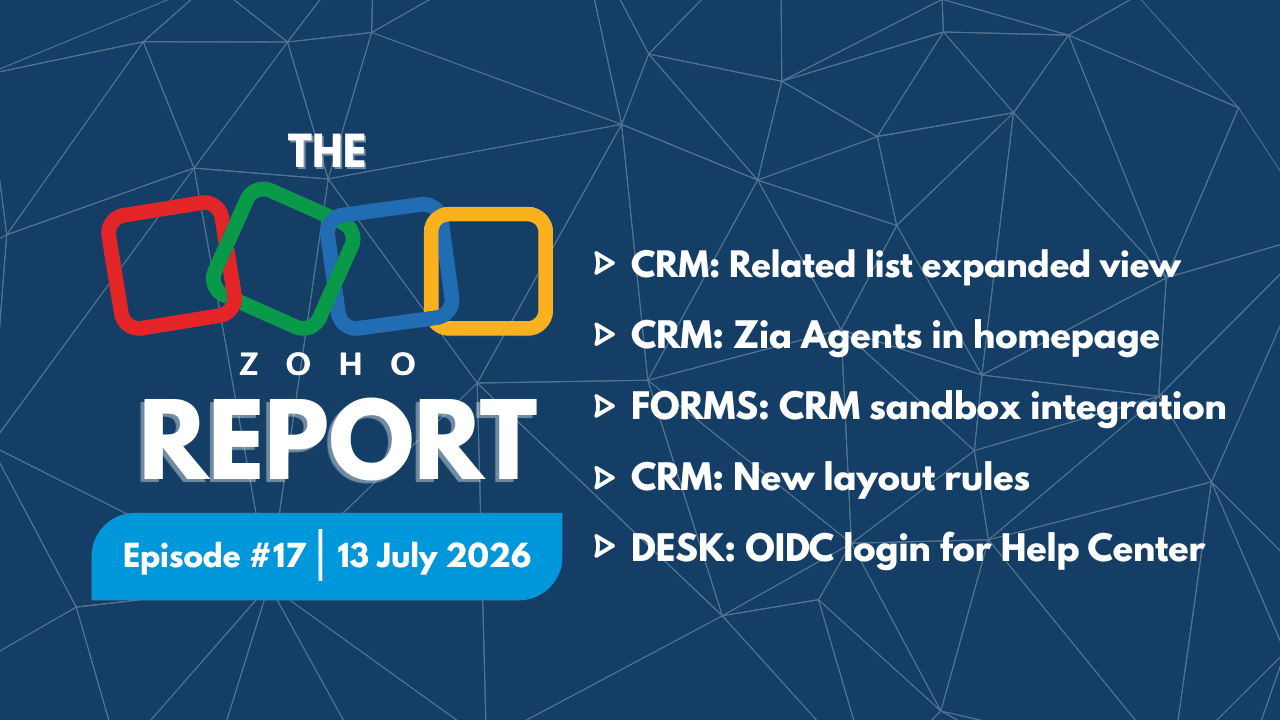 The Zoho Report - Episode 17