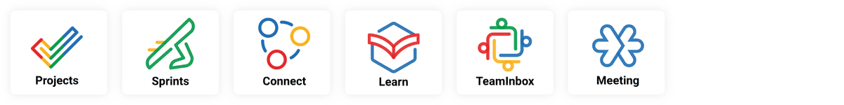 Zoho collaboration application product icons