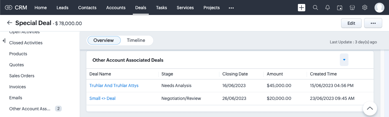 Screenshot of V5 Example Custom Related List