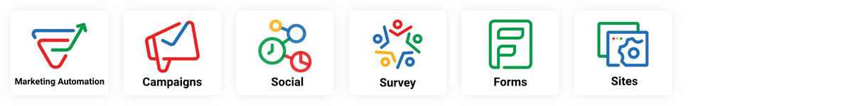 Zoho marketing application product icons