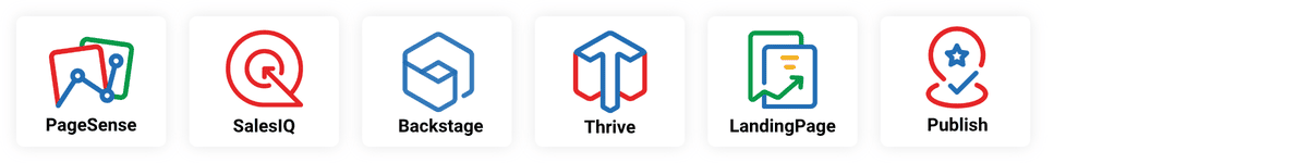 Zoho marketing application product icons
