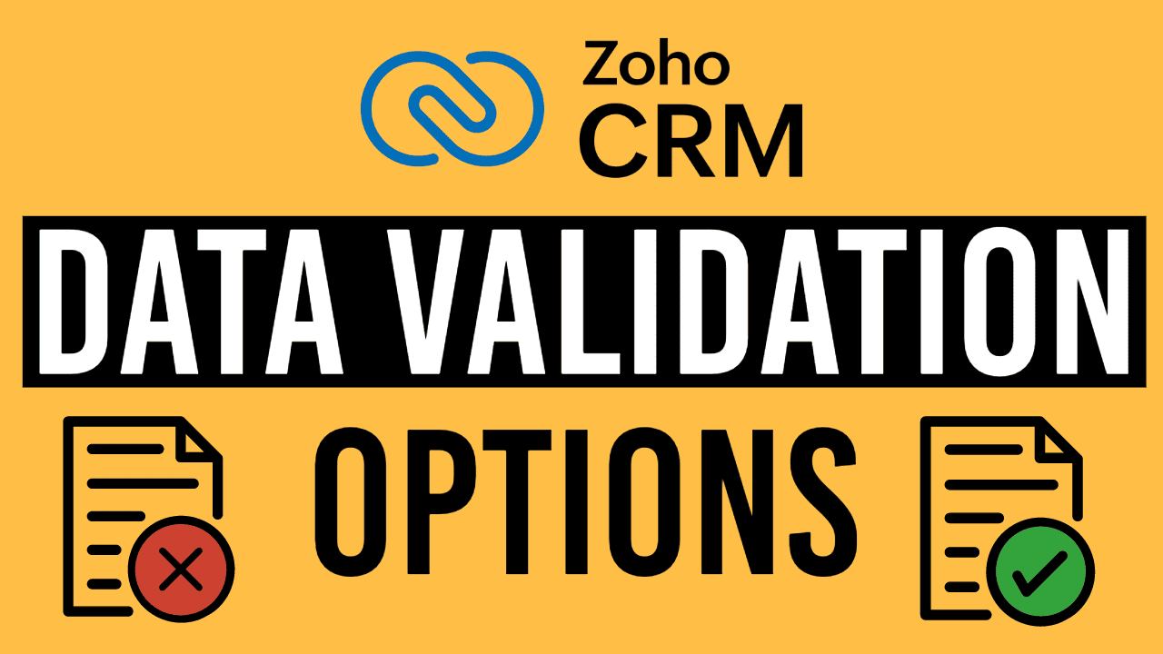 Data Validation Options in Zoho CRM