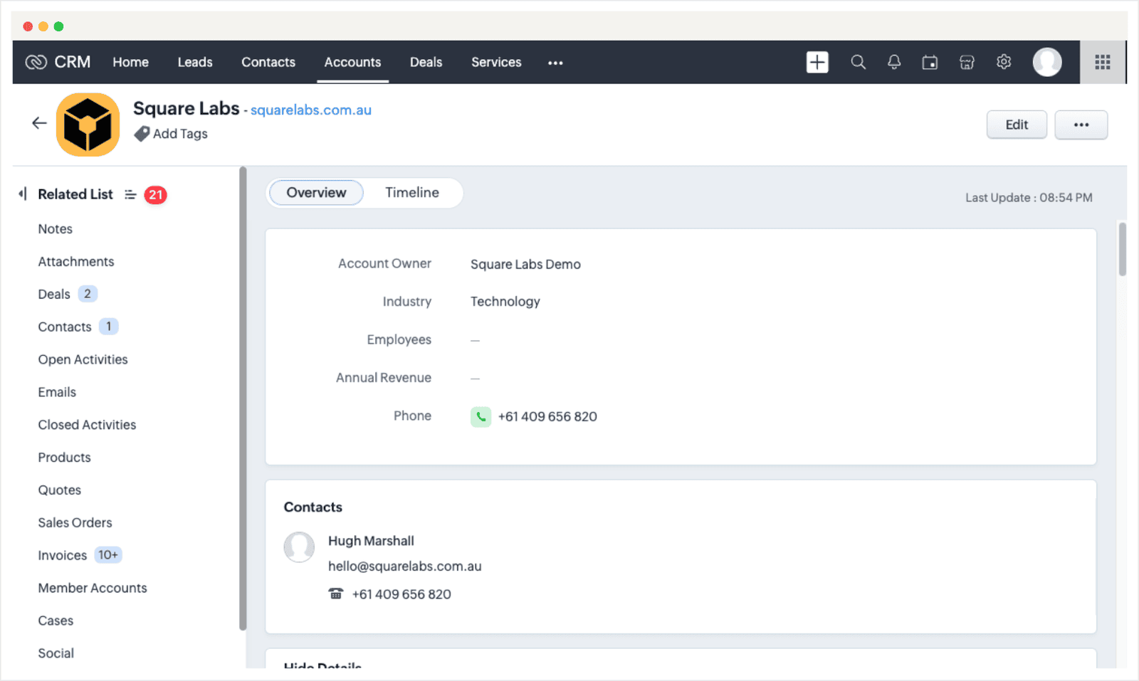 Screenshot of Zoho CRM Record Analytics Extension Installation Guide