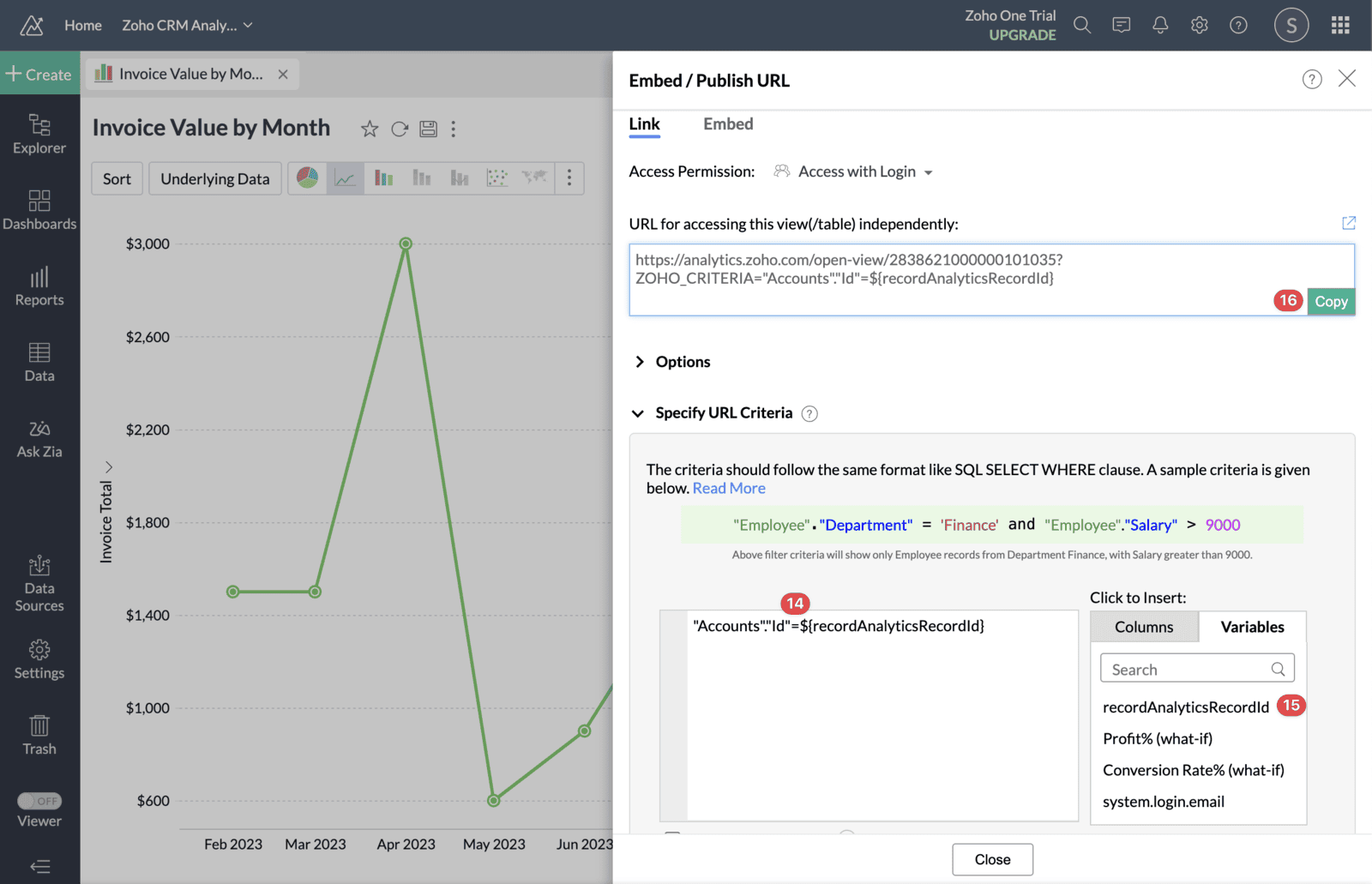 Screenshot of Zoho CRM Record Analytics Extension Installation Guide