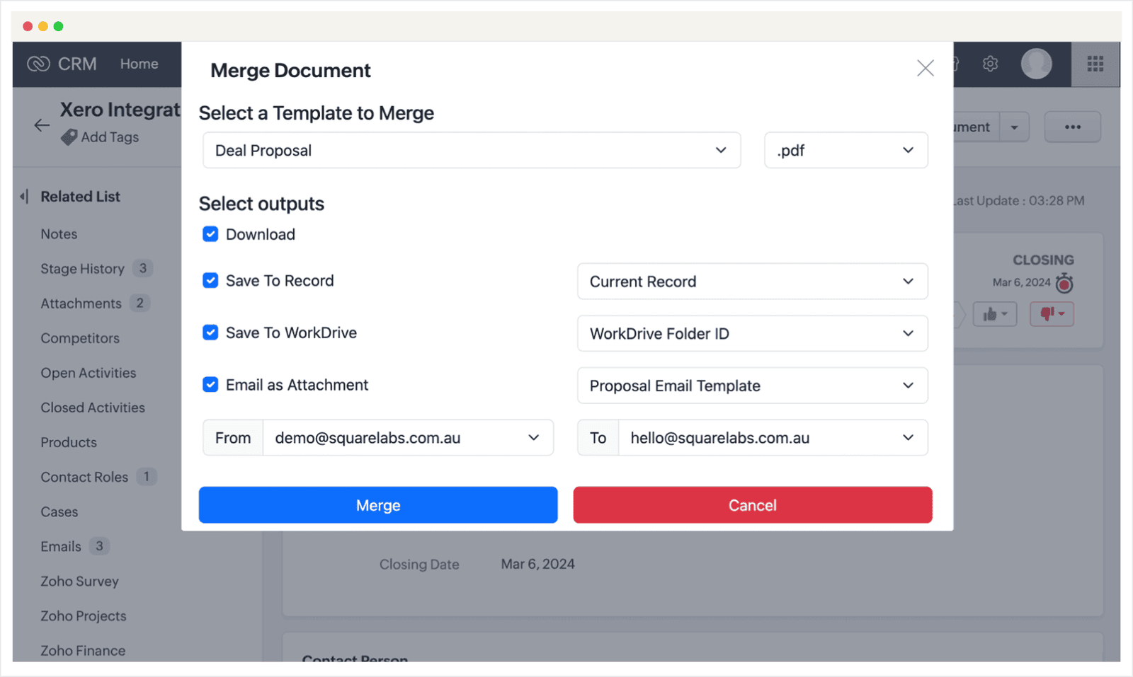 Auto Document Merge Pro screenshot